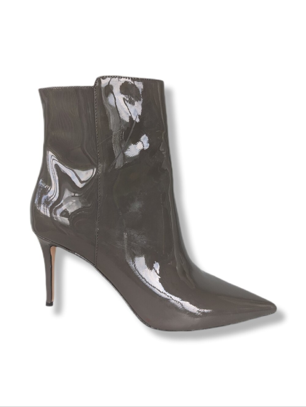 J.Crew Women's Gray Patent Leather Ankle Boots